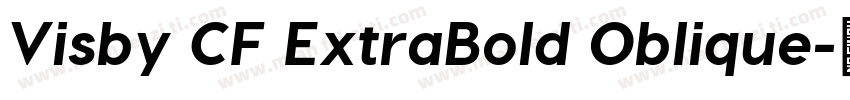 Visby CF ExtraBold Oblique字体转换
